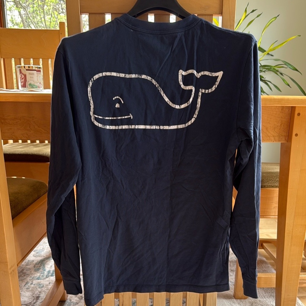 Vineyard Vines Deep Blue Long Sleeve Tee - Picture 3 of 11